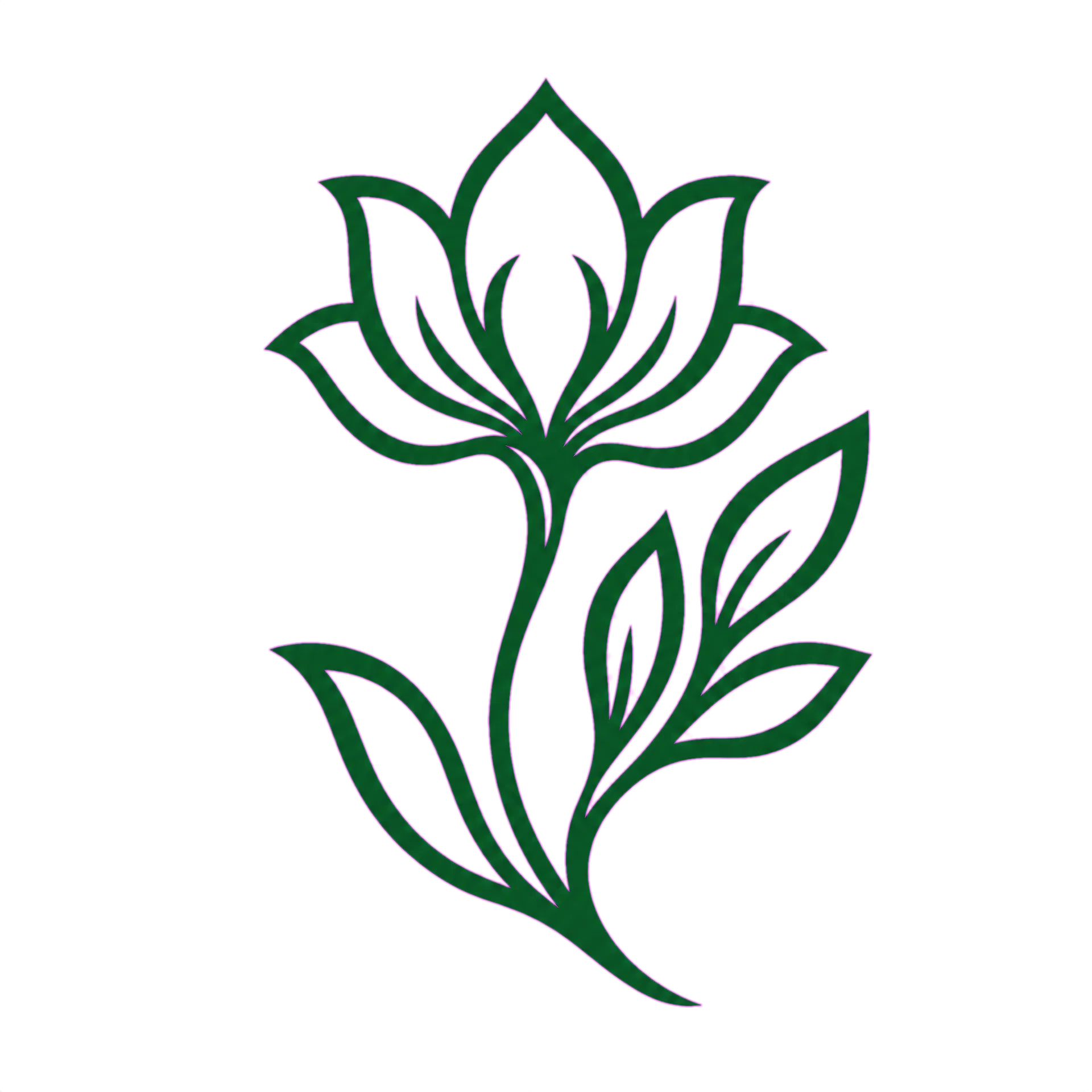 mrds每日大赛 品牌标识：森林绿花叶标志